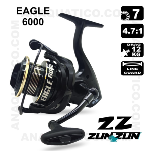 CARRETO ZUN ZUN EAGLE 6000 BB 7 / Drag 12Kg / R 4.7:1