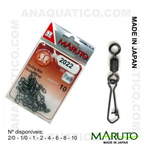 DESTORCEDOR MARUTO COM ALFINETE 2022 Nº2/0 COR BLACK NICKEL - 10 PCS