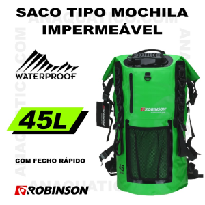 ROBINSON SACO TIPO MOCHILA IMPERMEÁVEL 45L