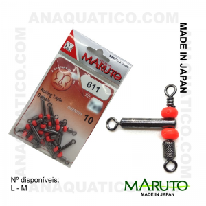 DESTORCEDOR MARUTO TRIPLO COM MISSANGA 611  L COR BLACK NICKEL - 10 PCS