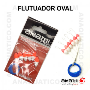 FLUTUADOR AKAMI COR BRANCO ROSA - 6 PCS