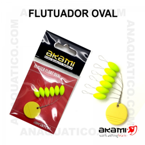 FLUTUADOR AKAMI COR AMARELO - 6 PCS