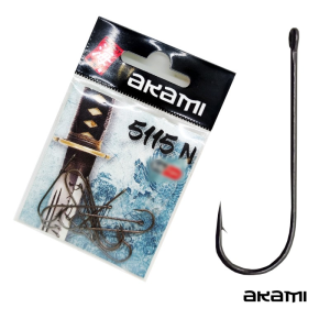 ANZOL AKAMI 5115N HIGH CARBON Nº 8 BLACK NICKEL C/ 10 PCS