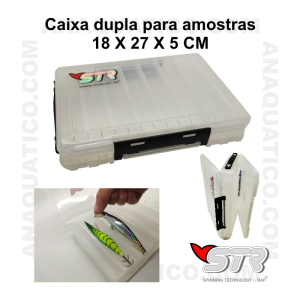 CAIXA STR DUPLA PARA AMOSTRAS 18 X 27 X 5 CM