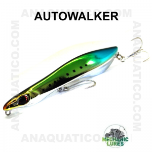 AMOSTRA MECHSNIC LURES AUTOWALKER 11.5CM /20.5GR SLOW SINKING / TOP WATER TRIPLE MIRROR
