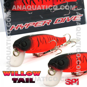 SPI WILLOW TAIL FLOAT. 11CM  / 15GR MATTE RED TIGER