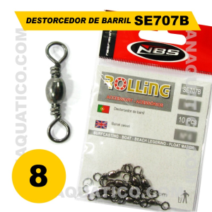ROLLING DESTORCEDOR SE707B Nº10 COR PRETA
