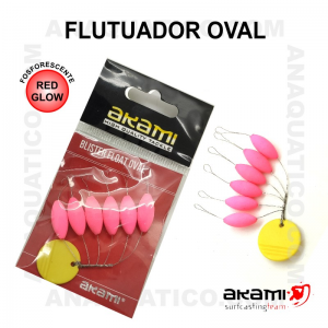 FLUTUADOR AKAMI FOSFORESCENTE ROSA - 6 PCS