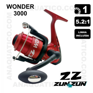 CARRETO ZUN ZUN WONDER 3000 BB 1 / R 5.2:1 LINHA INCLUÍDA