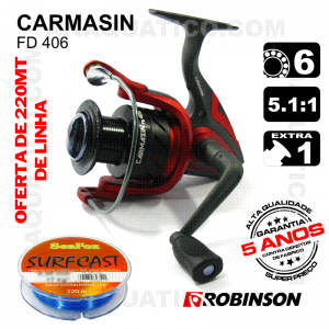CARRETO ROBINSON CARMASIN FD BB 5+1 / Drag 7Kg / R 5.1:1