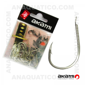 ANZOL AKAMI CHINU NI HIGH CARBON Nº 1/0 NICKEL C/ 20 PCS