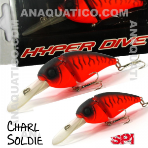 SPI CHARLIE SOLDIER FLOAT. 7CM / 15GR MATTE RED TIGER