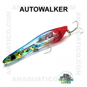 AMOSTRA MECHSNIC LURES AUTOWALKER 11.5CM /20.5GR  SLOW SINKING / TOP WATER BLUE SMELT