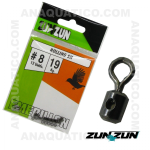 ZUN ZUN DESTORCEDOR ROLLING SH Nº8 - 12 PCS. COR PRETO