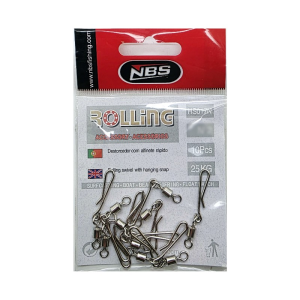 CLIP RÁPIDO COM DESTORCEDOR HS017N ROLLING Nº 2 - 10 PCS