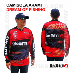 CAMISOLA AKAMI DREAM OF FISHING COR VERMELHA 