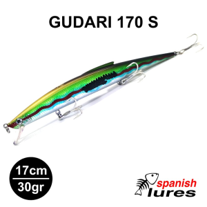 AMOSTRA SPANISH LURES GUDARI 170 S 17CM / 30GR SLOW SINKING CANDY GREEN