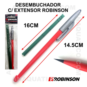 DESEMBUCHADOR ROBINSON C/ EXTENSOR EM ABS 16 +14.5cm - 1 PCS.
