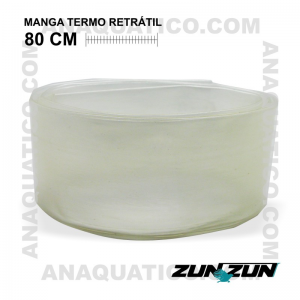 ZUN ZUN MANGA TERMO RETRÁCTIL COR TRANSPARENTE COMP. 80 CM