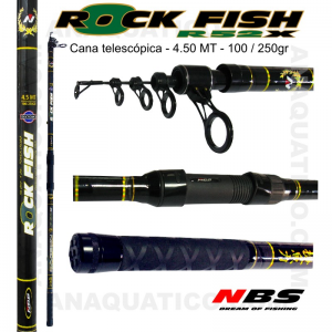 NBS ROCK FISH R52X TELE SURF 4.5MT - 100/250GR - TUBULAR