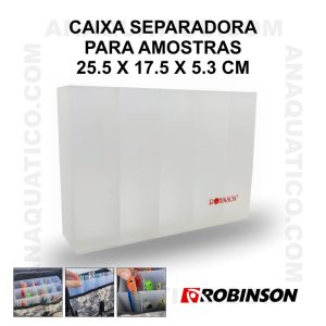 CAIXA ROBINSON SEPARADORA PARA AMOSTRAS 25.5 X 17.5 X 5.3 CM