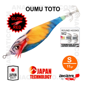 OUMU TOTO AKAMI S -  7.5CM / 11GR  - COR OTG