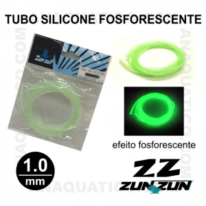 TUBO SILICONE FOSFORESCENTE ZUN ZUN - 1.0MM - 100 CM 