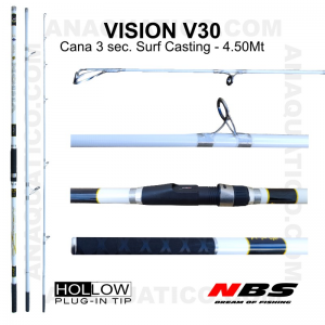 NBS VISION V30 SURF 3SEC. 4.5MT - 100/200GR - TUBULAR