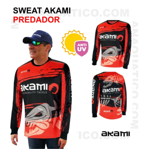 SWEAT AKAMI PREDADOR COR VERMELHA - XXL