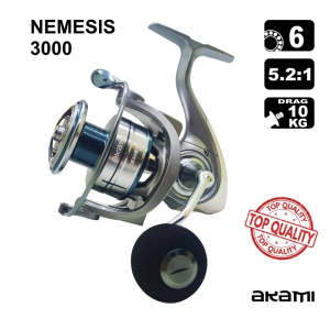 CARRETO AKAMI NEMESIS 3000 BB 6/ Drag 10Kg / R 5.2:1