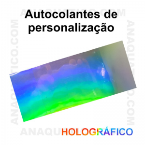 AUTOCOLANTES DE  PERSONALIZAÇÃO  - COR PRATA / HOLOGRÁFICO