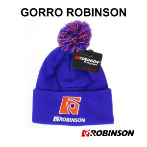 GORRO ROBINSON EM LÃ COR AZUL