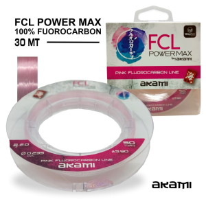 LINHA AKAMI FCL POWER MAX PINK 100% FLUOROCARBON 0,620mm / 34,40kg / 30Mt