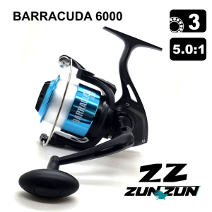 CARRETO ZUNZUN BARRACUDA 6000 BB 3 / R 5.0:1 LINHA INCLUÍDA