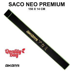 SACO EM NEOPREN PARA CANAS AKAMI  PREMIUM - 150X14CM - PRETO